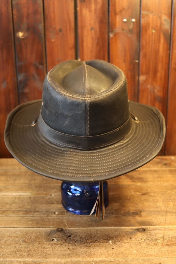 DORFMAN PACIFIC CO.�ʥɡ��եޥ󡦥ѥ��ե��å� ����ѥˡ���WEATHERED COTTON WESTERN HAT �ʥ��������ɥ��åȥ� ���������� �ϥåȡ˥֥饦��