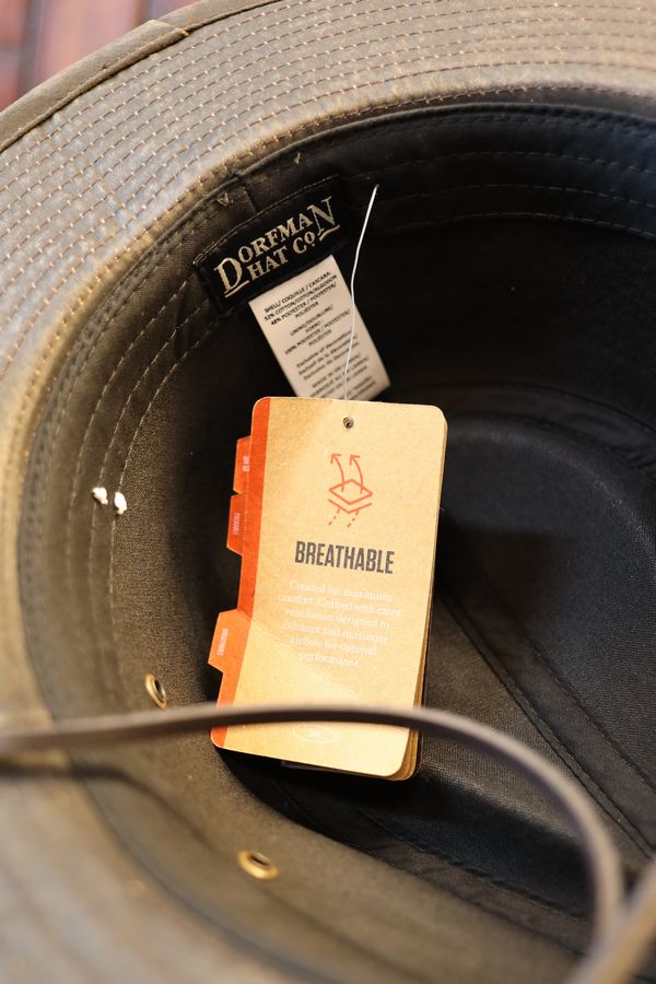 DORFMAN PACIFIC CO.�ʥɡ��եޥ󡦥ѥ��ե��å� ����ѥˡ���WEATHERED COTTON WESTERN HAT �ʥ��������ɥ��åȥ� ���������� �ϥåȡ˥֥饦��