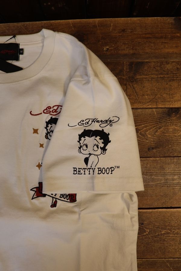BETTY BOOP��ED HARDY��BED-2504 ŷ��Tee���٥ƥ��ߥ��ɥϡ��ǥ������ɽ�T����ġ����եۥ磻��