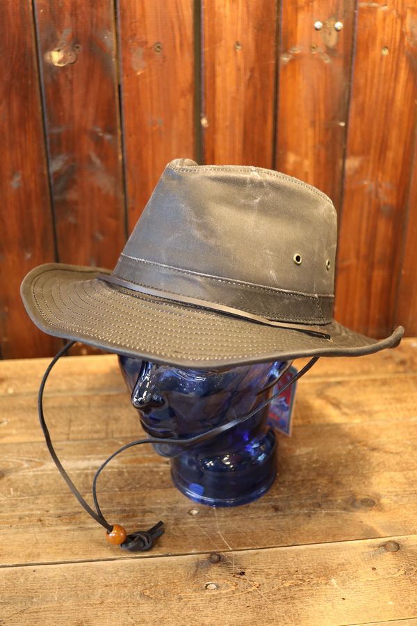 DORFMAN PACIFIC CO.�ʥɡ��եޥ󡦥ѥ��ե��å� ����ѥˡ���WEATHERED COTTON WESTERN HAT �ʥ��������ɥ��åȥ� ���������� �ϥåȡ˥֥�å�
