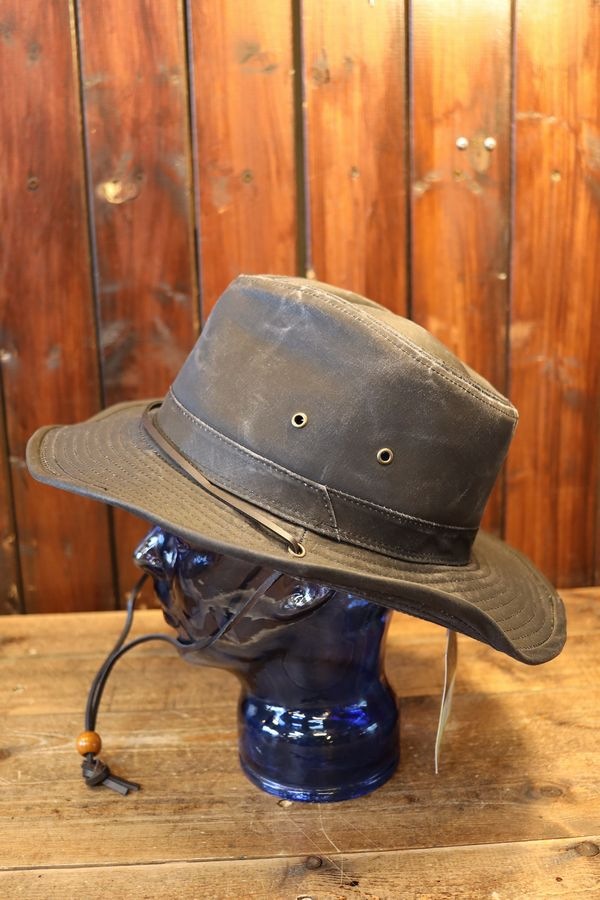 DORFMAN PACIFIC CO.�ʥɡ��եޥ󡦥ѥ��ե��å� ����ѥˡ���WEATHERED COTTON WESTERN HAT �ʥ��������ɥ��åȥ� ���������� �ϥåȡ˥֥�å�