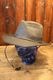 DORFMAN PACIFIC CO.�ʥɡ��եޥ󡦥ѥ��ե��å� ����ѥˡ���WEATHERED COTTON WESTERN HAT �ʥ��������ɥ��åȥ� ���������� �ϥåȡ˥֥�å�
