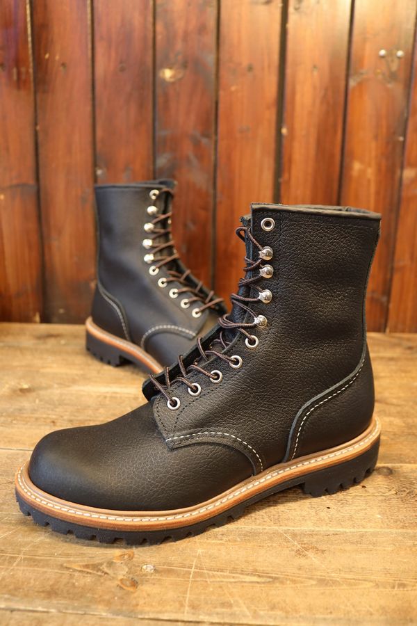 RED WING ��åɥ����󥰡�4501 8-inch Logger (Non-Steel Toe) 8����� ������ (�Υ󡦥��ƥ�����ȥ�)�֥�����������ץ֥�å��֥����륹��å��ס�