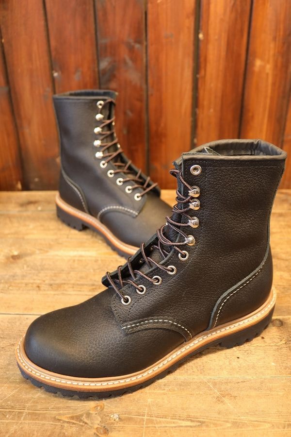 RED WING ��åɥ����󥰡�4501 8-inch Logger (Non-Steel Toe) 8����� ������ (�Υ󡦥��ƥ�����ȥ�)�֥�����������ץ֥�å��֥����륹��å��ס�