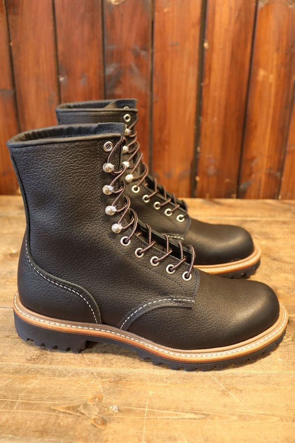 RED WING ��åɥ����󥰡�4501 8-inch Logger (Non-Steel Toe) 8����� ������ (�Υ󡦥��ƥ�����ȥ�)�֥�����������ץ֥�å��֥����륹��å��ס�