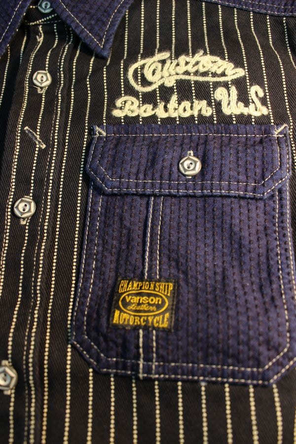 VANSON �Х󥽥� NVSL-907���ɤ������إǥ˥ॷ��ġ�INDIGO��ONE WASH�ˡ���Ǭ�ɤ���