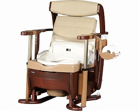 美品 パナソニック 家具調トイレ シャワポット 2017年製 PN-L21525 介護用品 ひじ掛け昇降 温水洗浄　札幌　西岡店 美品 パナソニック 家具調トイレ シャワポット 2017年製 PN-L21525