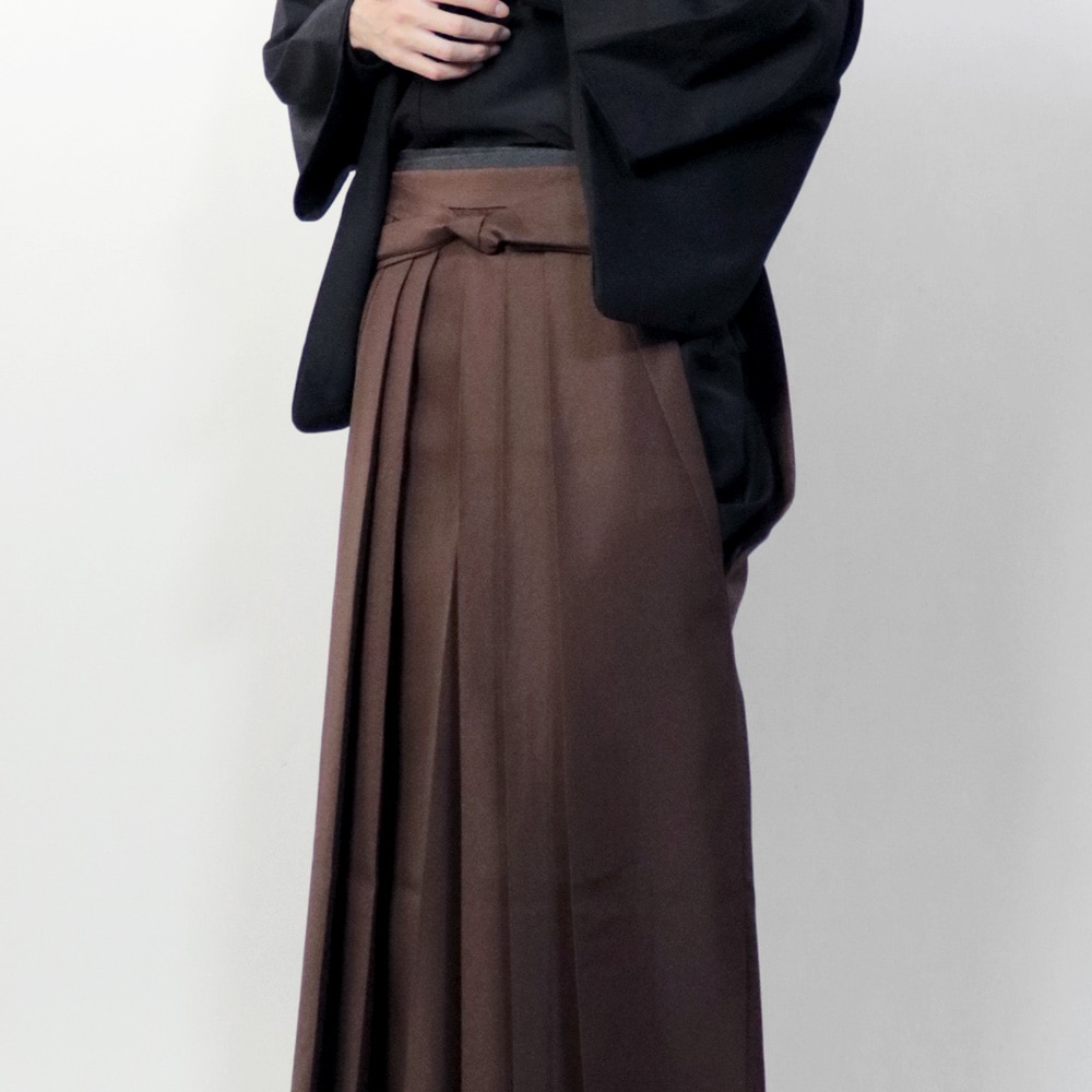 洗える馬乗り袴 ブラウン