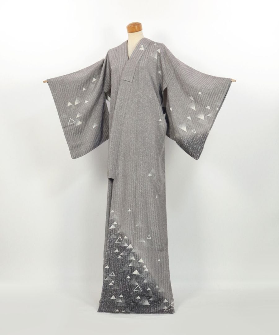 【リユース】訪問着：鱗文様／K2507011