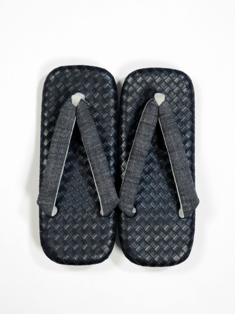 ウレタン底 雪駄 黒 LL