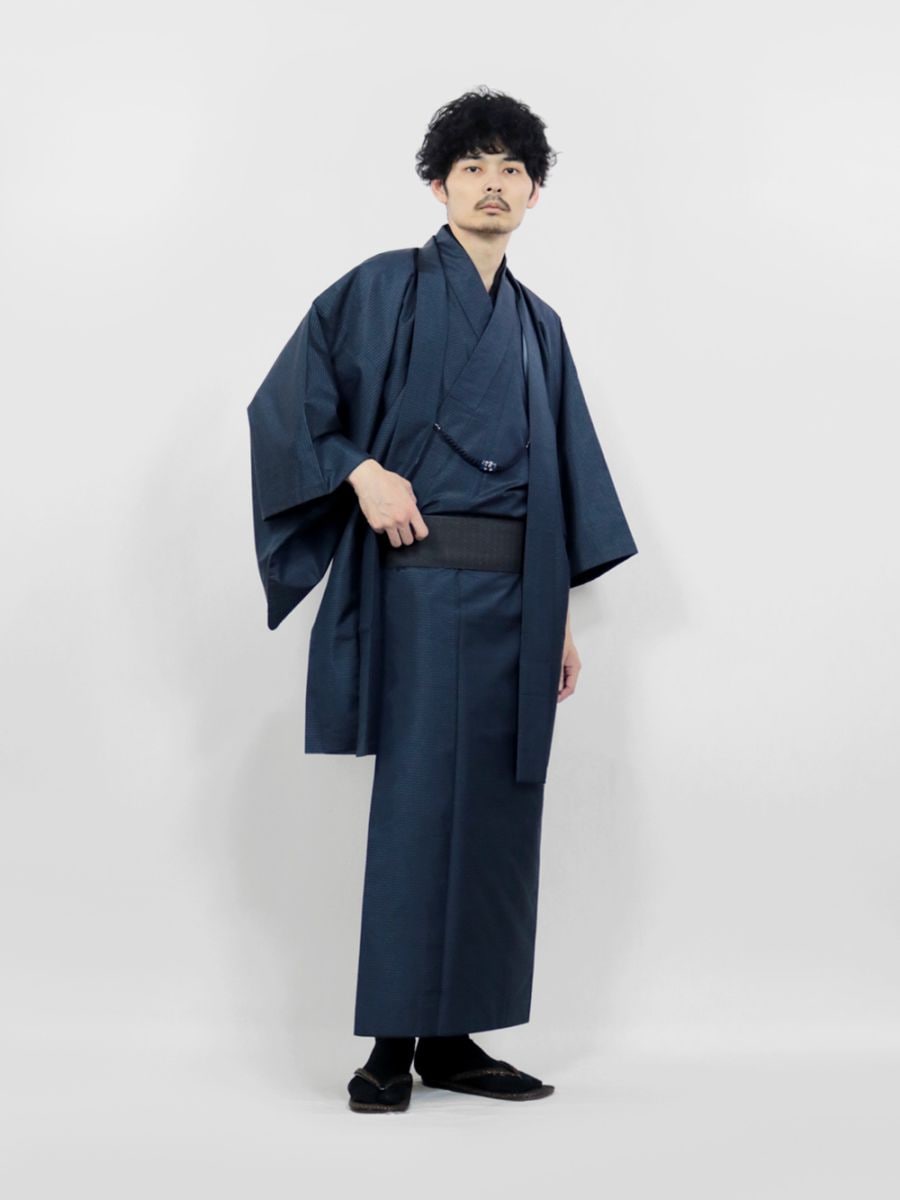 【リユース】男物 本場大島紬 アンサンブル