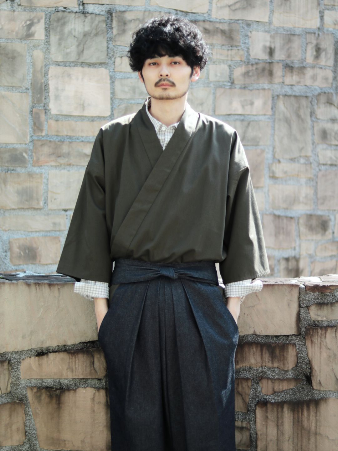 【復刻受注生産】筒袖上衣 ブラウン