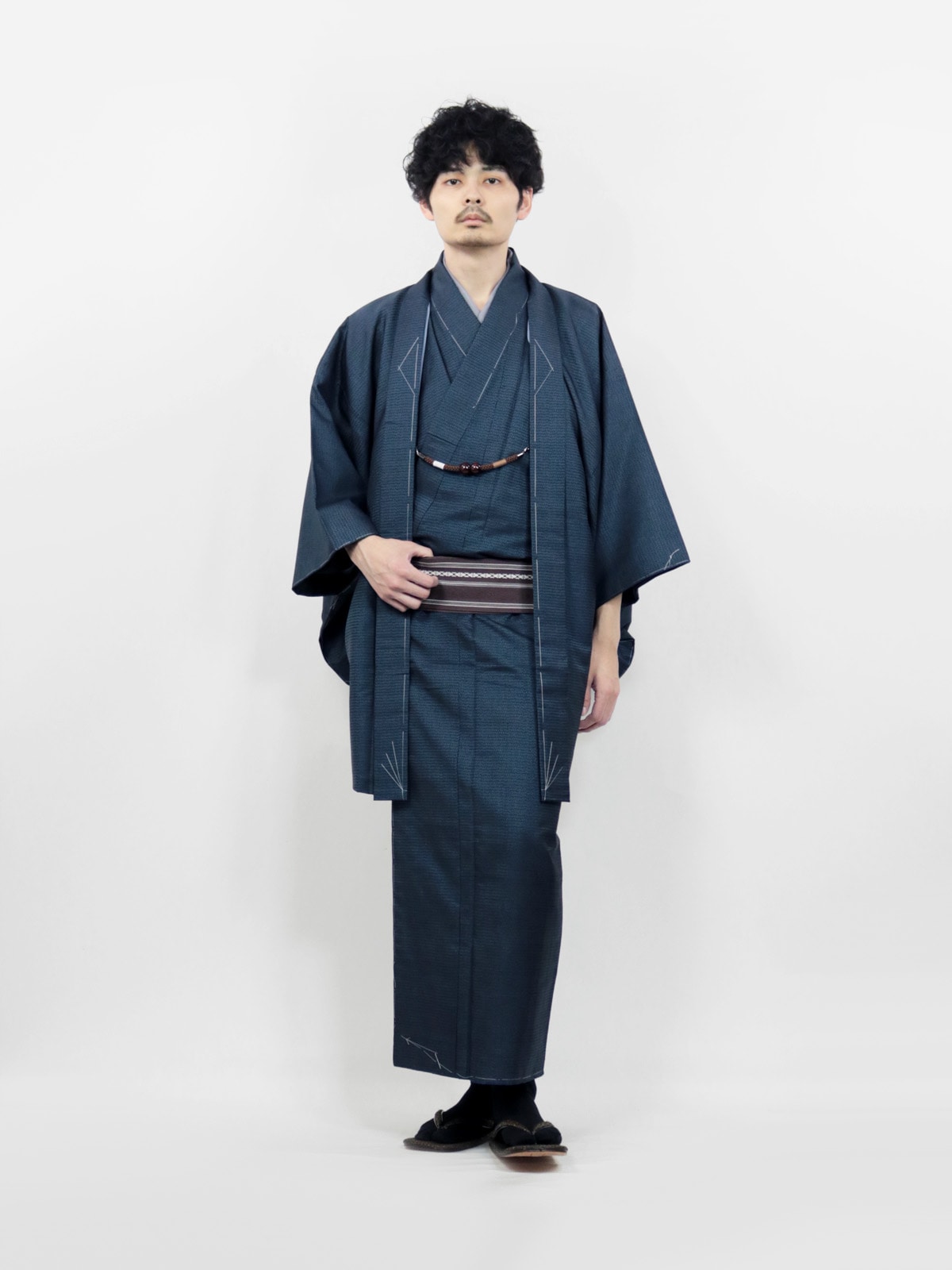 【リユース】大島紬アンサンブル 5点セット