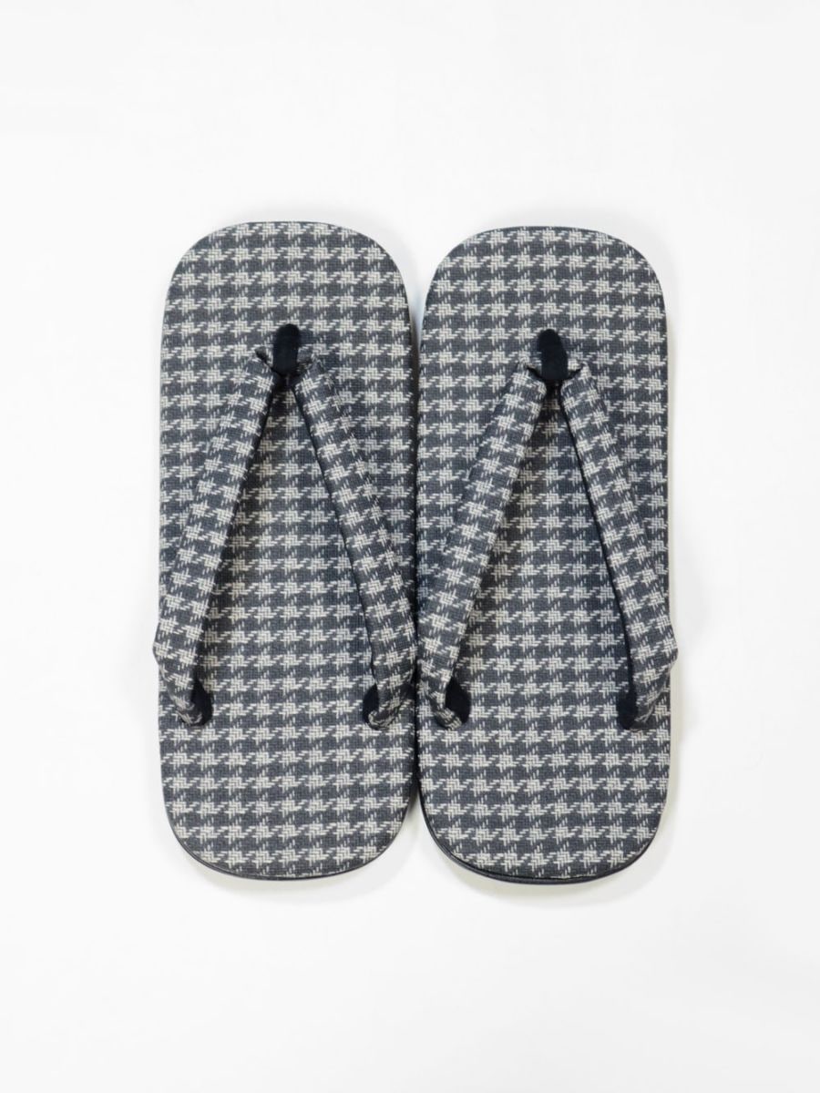 雪駄 「信貴」 千鳥柄 日本製 LL