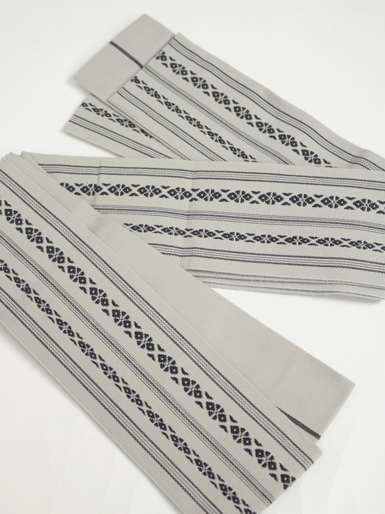 角帯 献上柄 グレー 日本製