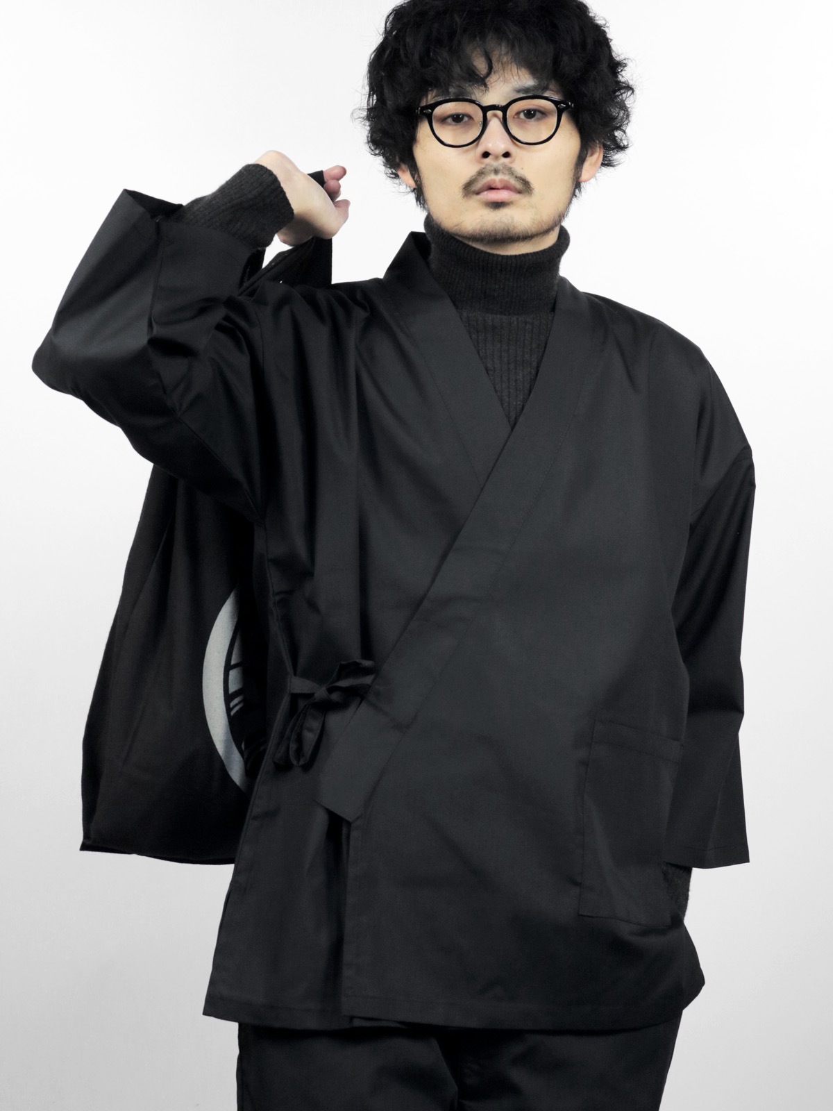 作務衣 ブラック