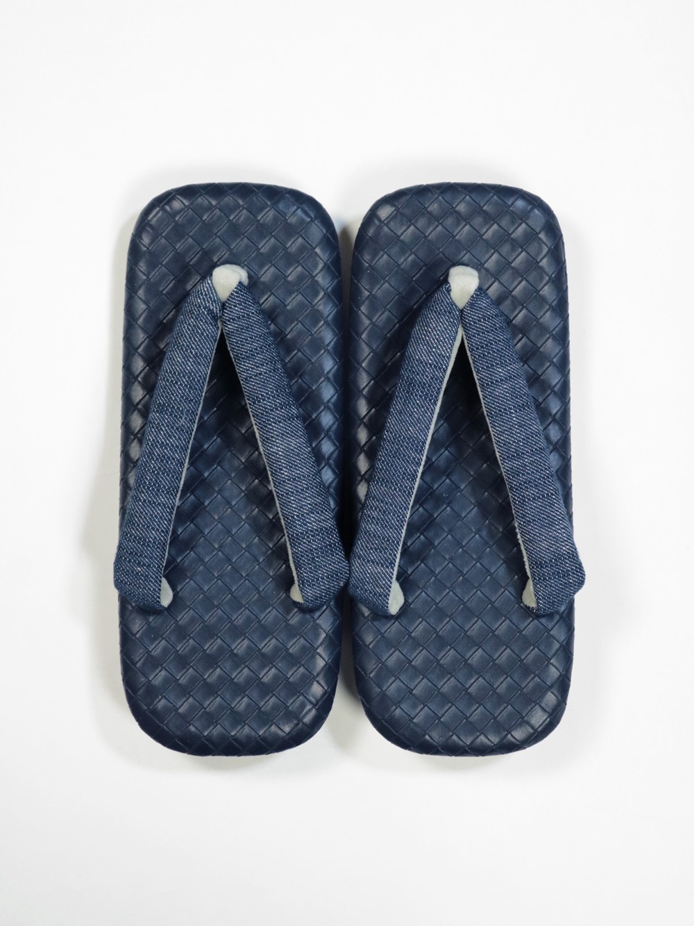 ウレタン底 雪駄 紺 LL