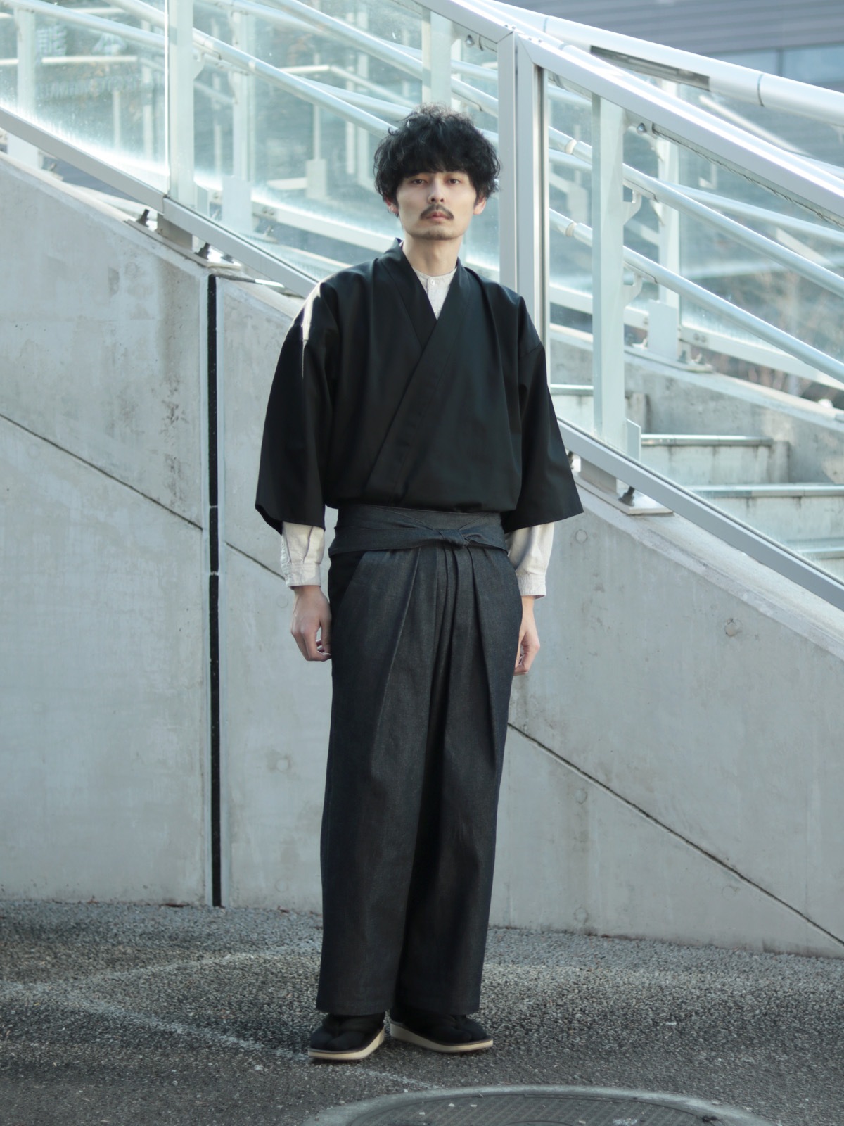 【復刻受注生産】筒袖上衣 ブラック