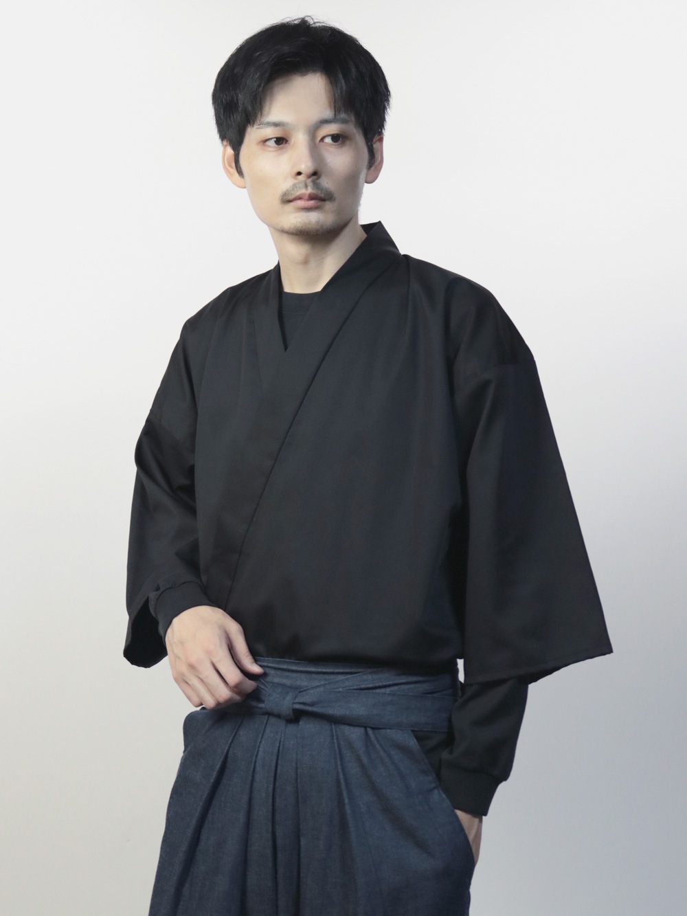 【復刻受注生産】筒袖上衣 ブラック