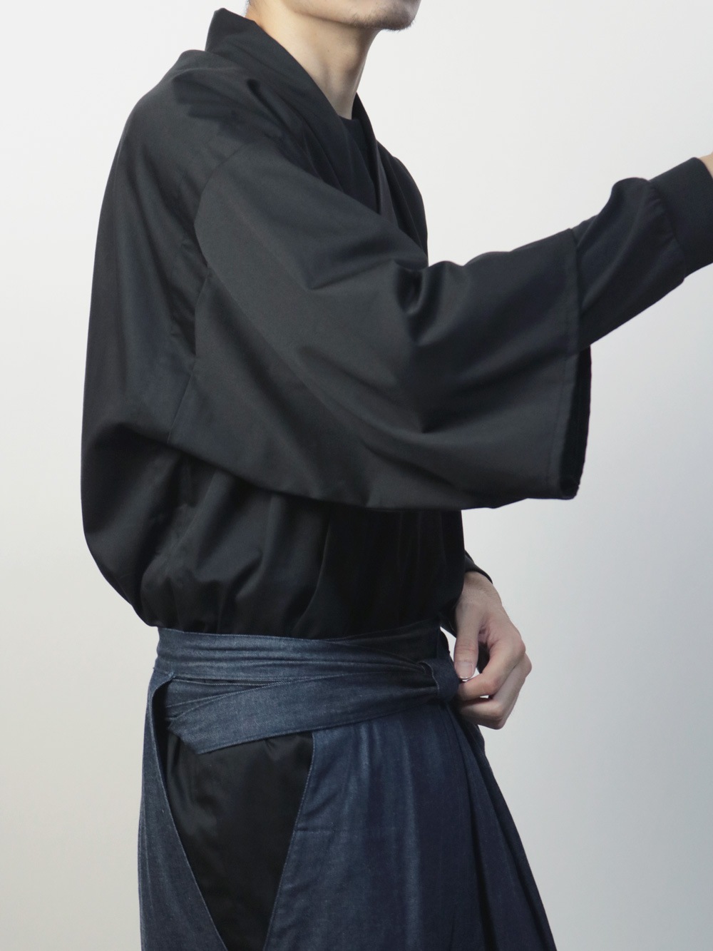 【復刻受注生産】筒袖上衣 ブラック