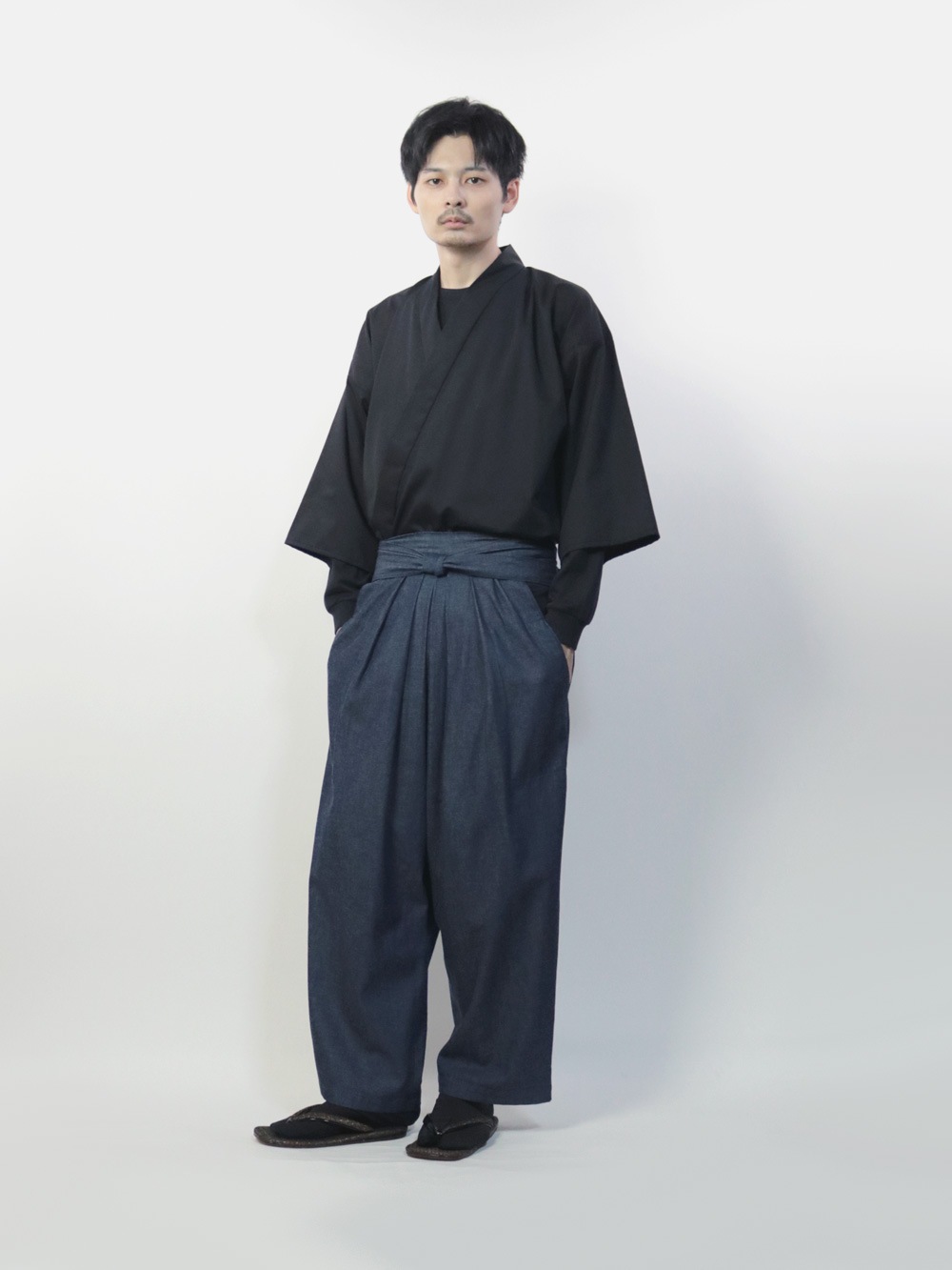 【復刻受注生産】筒袖上衣 ブラック