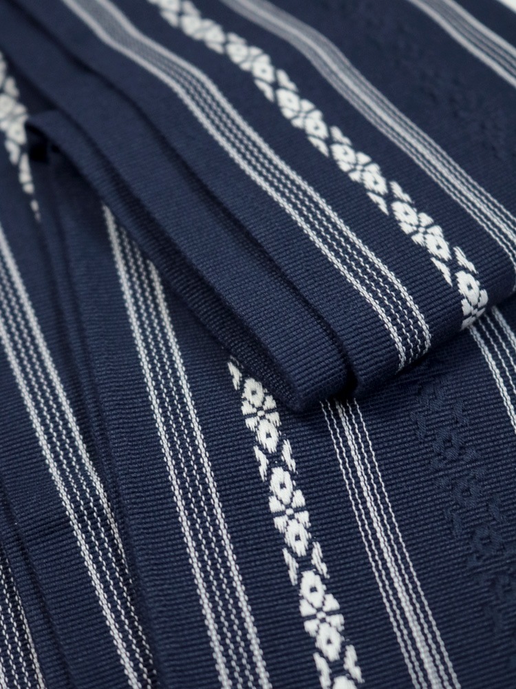 角帯 献上柄 紺 日本製