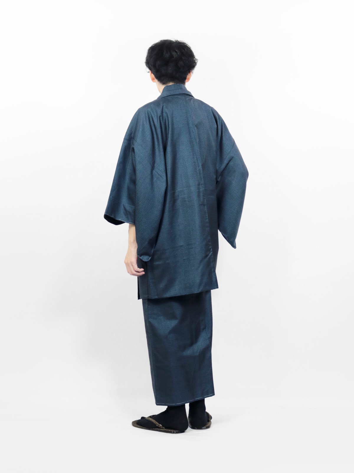 【リユース】大島紬アンサンブル 5点セット