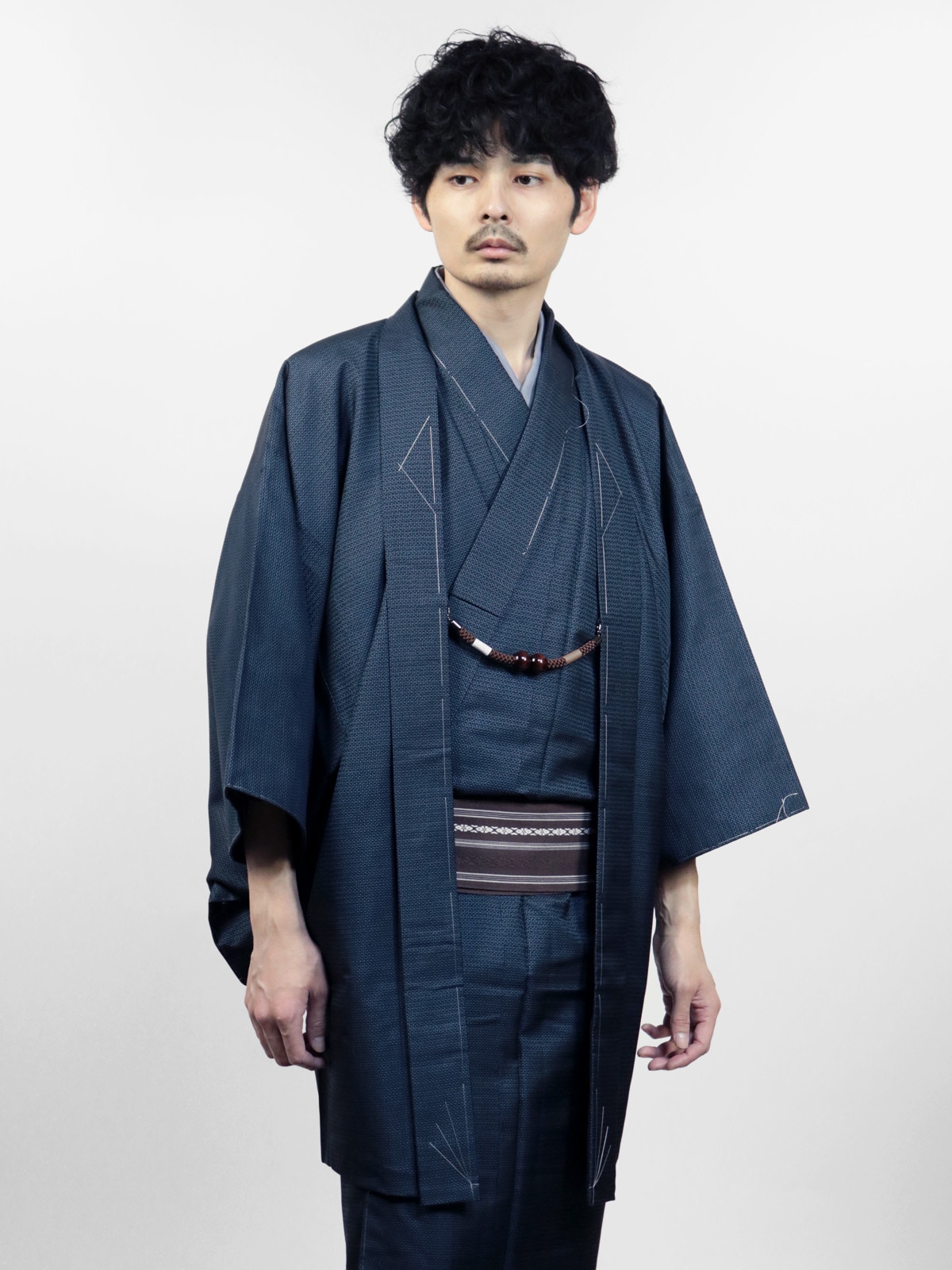 【リユース】大島紬アンサンブル 5点セット