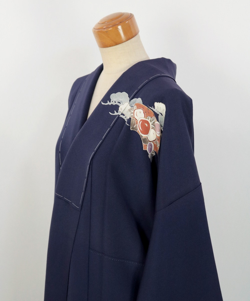 【リユース】訪問着：松と扇模様・作家物／2506254