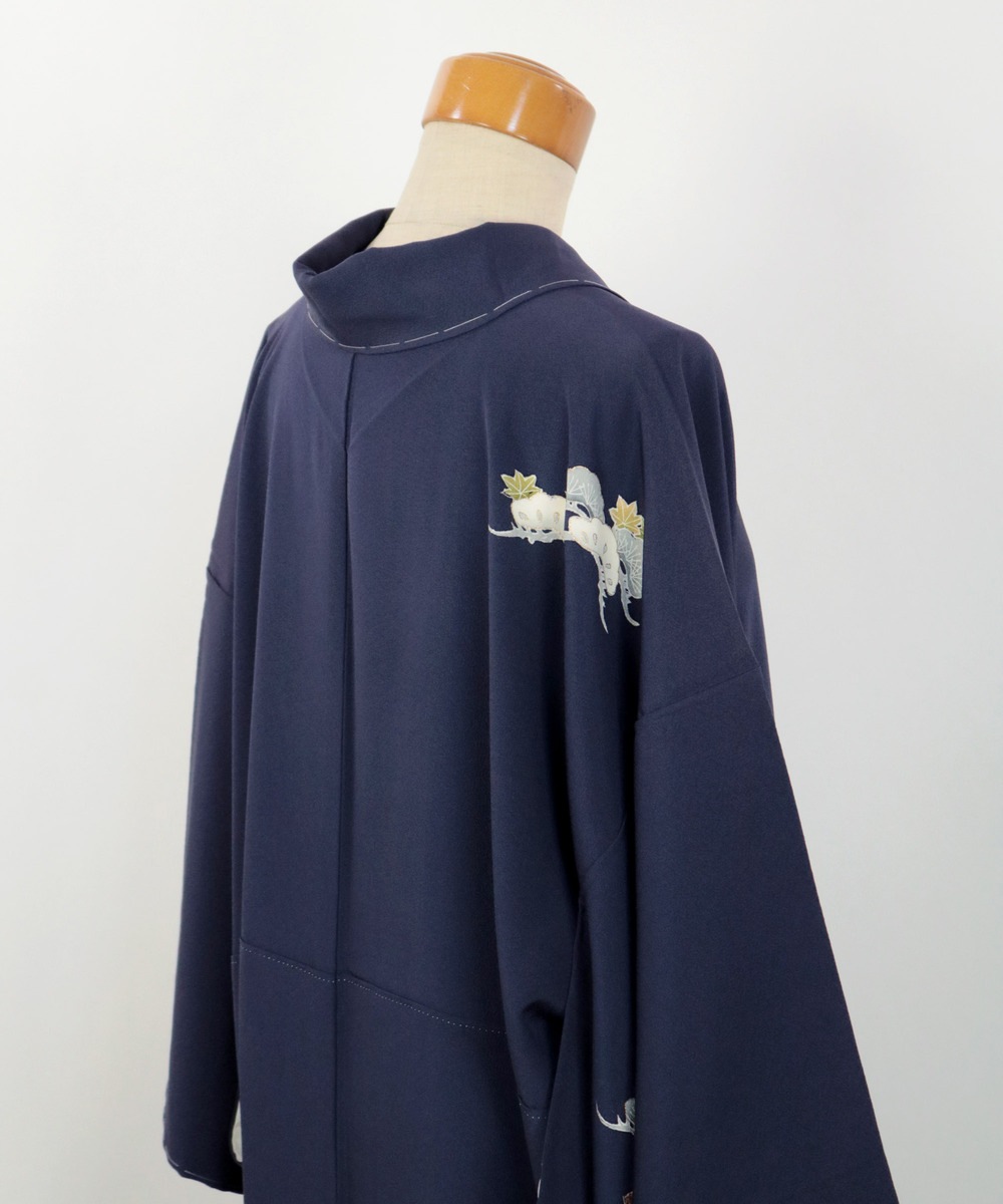 【リユース】訪問着：松と扇模様・作家物／2506254