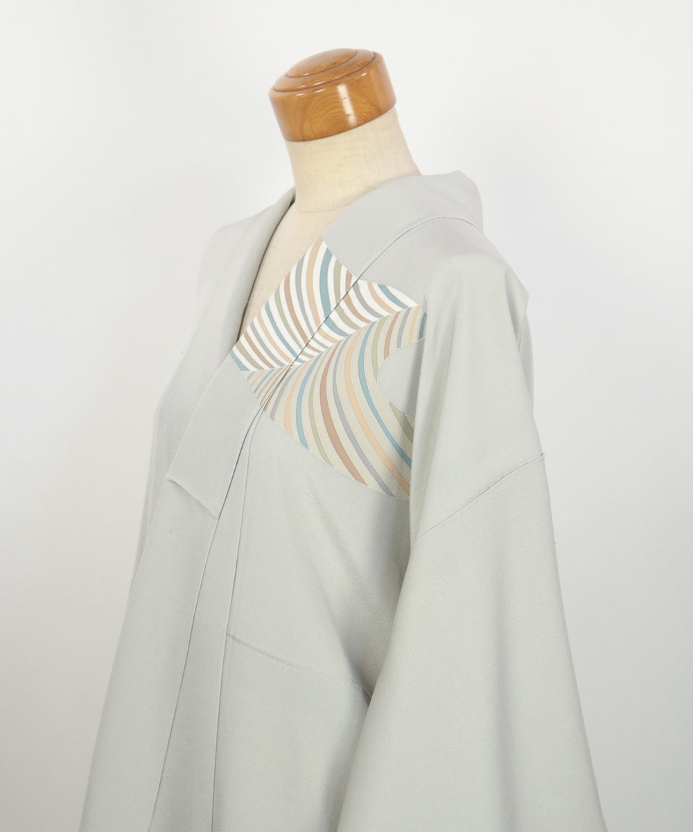 【リユース】訪問着:変り縞模様/2504093