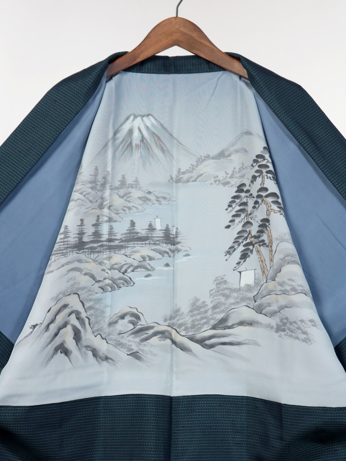 【リユース】男物 本場大島紬 アンサンブル