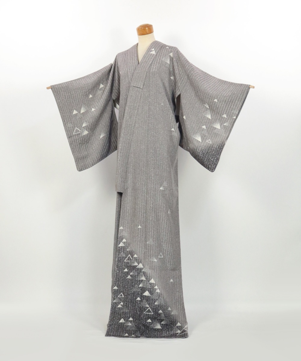 【リユース】訪問着：鱗文様／K2507011