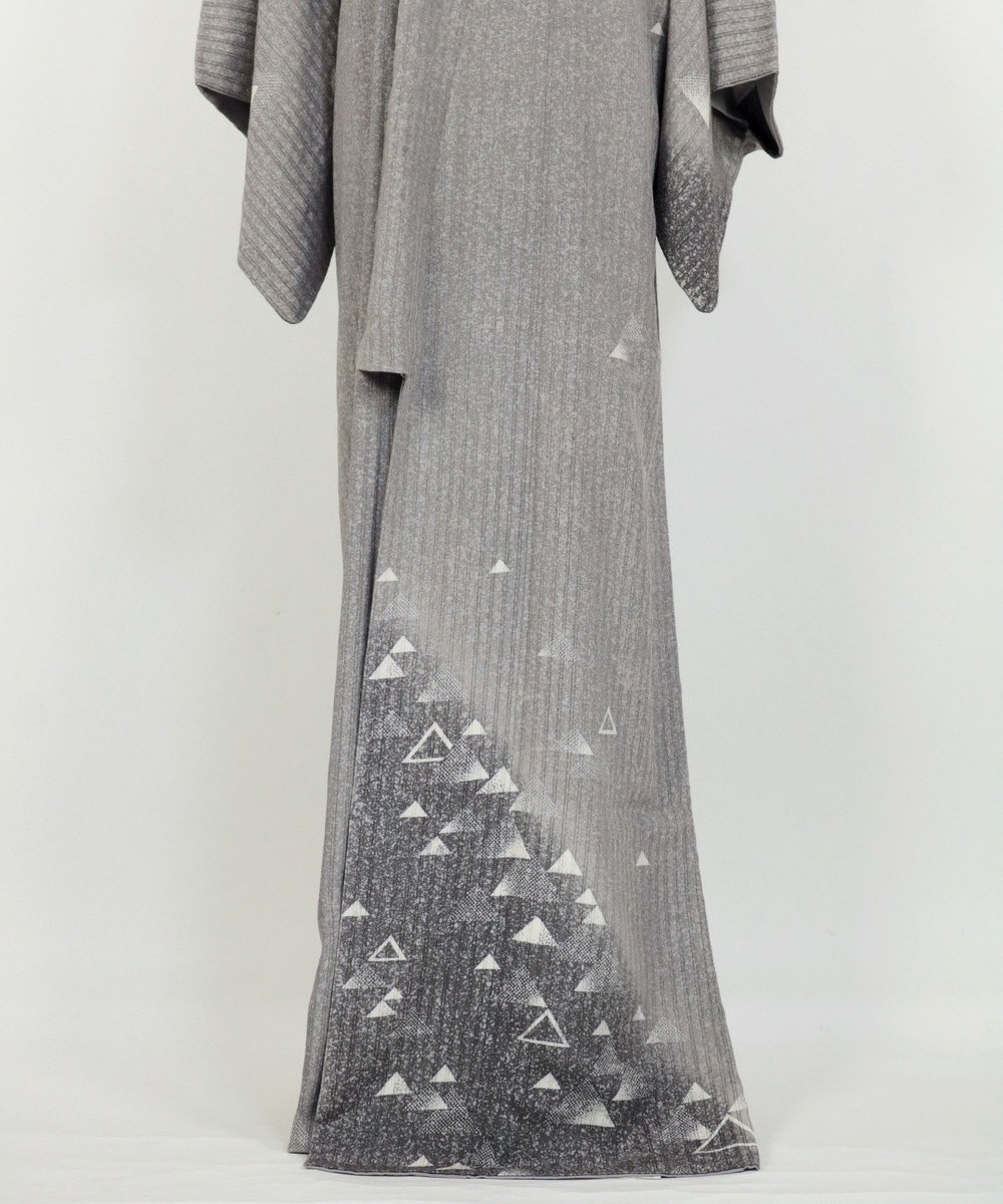 【リユース】訪問着：鱗文様／K2507011