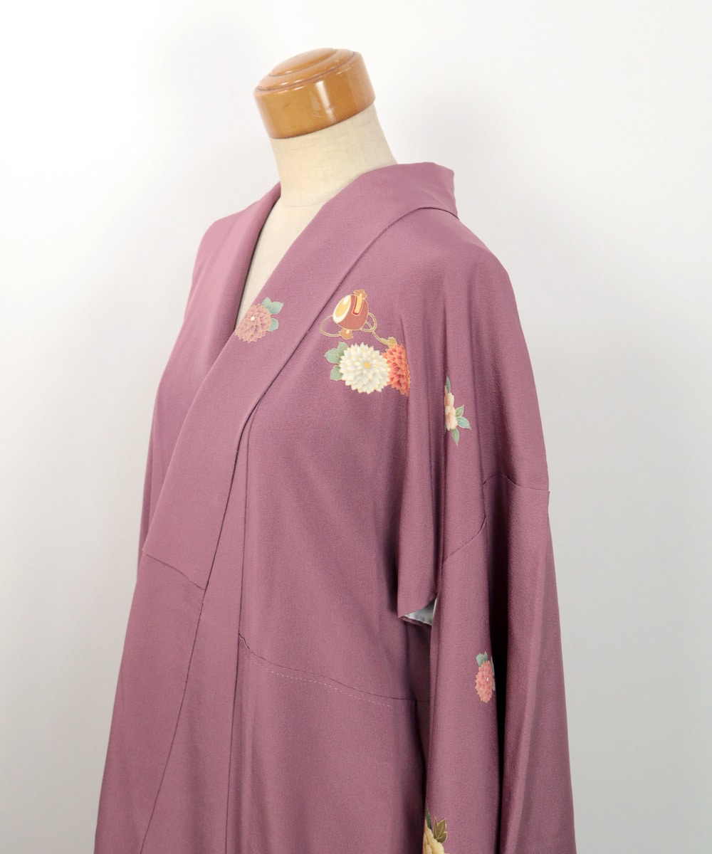 【リユース】振袖：橋・貝桶・扇・打出の小槌文様／K241021