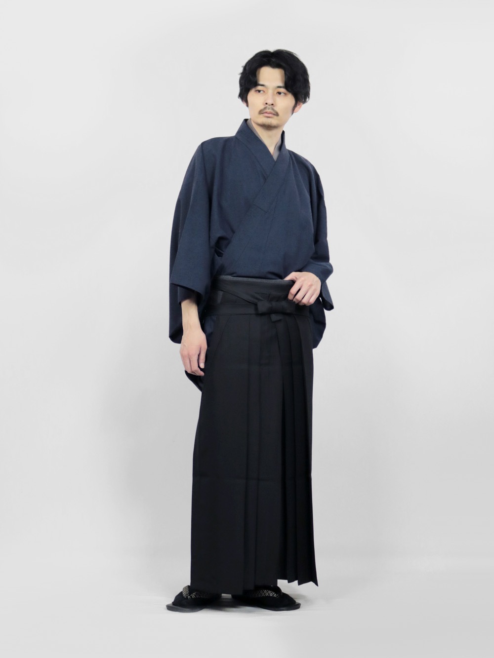 洗える馬乗り袴 ブラック