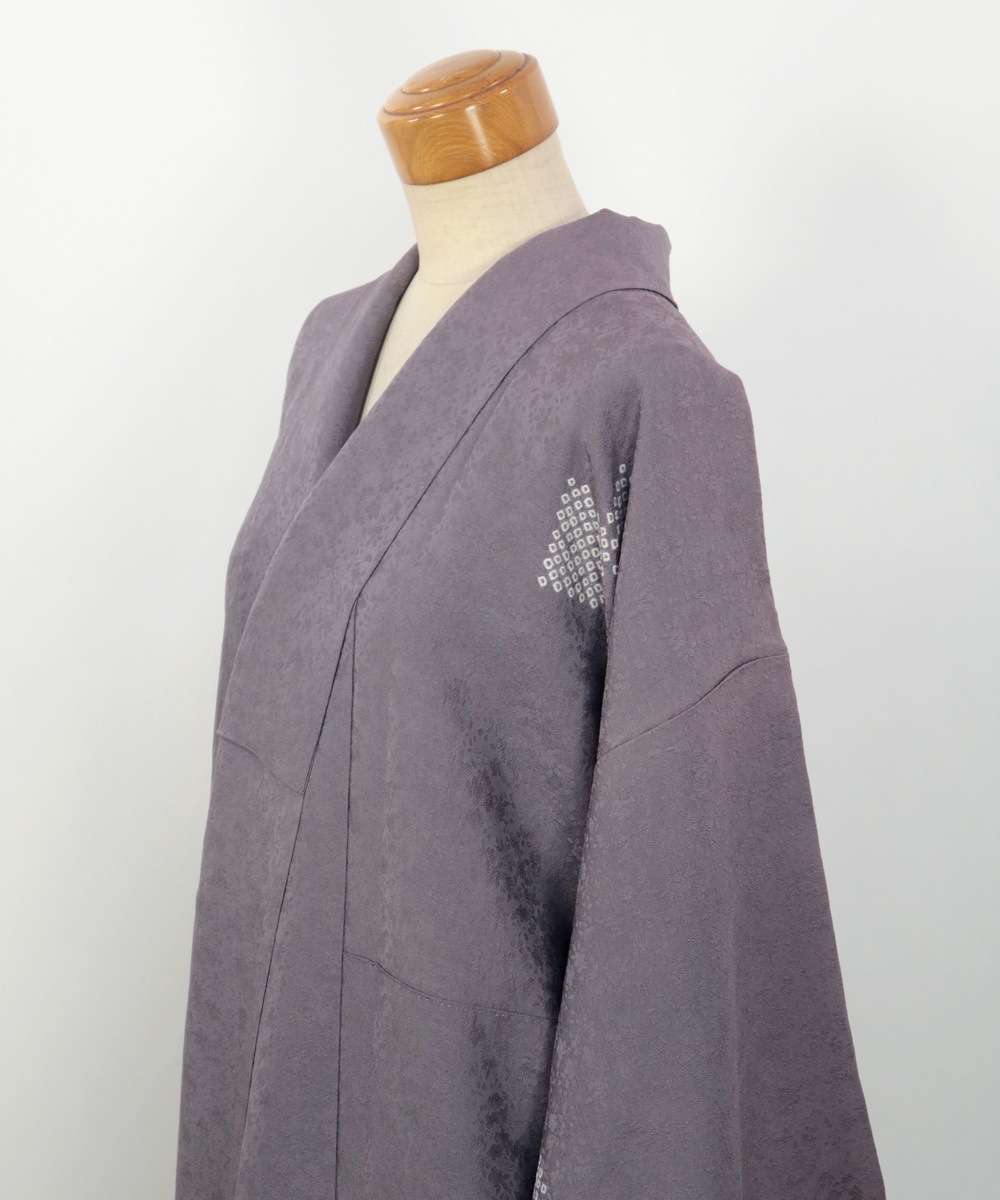 【リユース】付下げ：幾何文様と鹿の子絞り／2504237