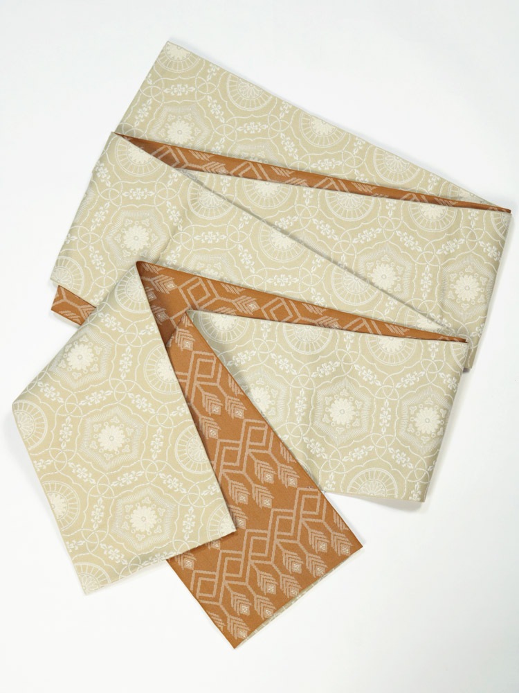 半巾帯 鏡面／矢羽根 日本製