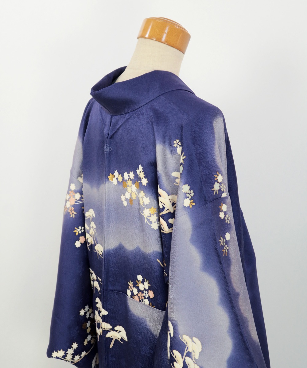 【リユース】訪問着:松や紅葉・流水文様/2504234