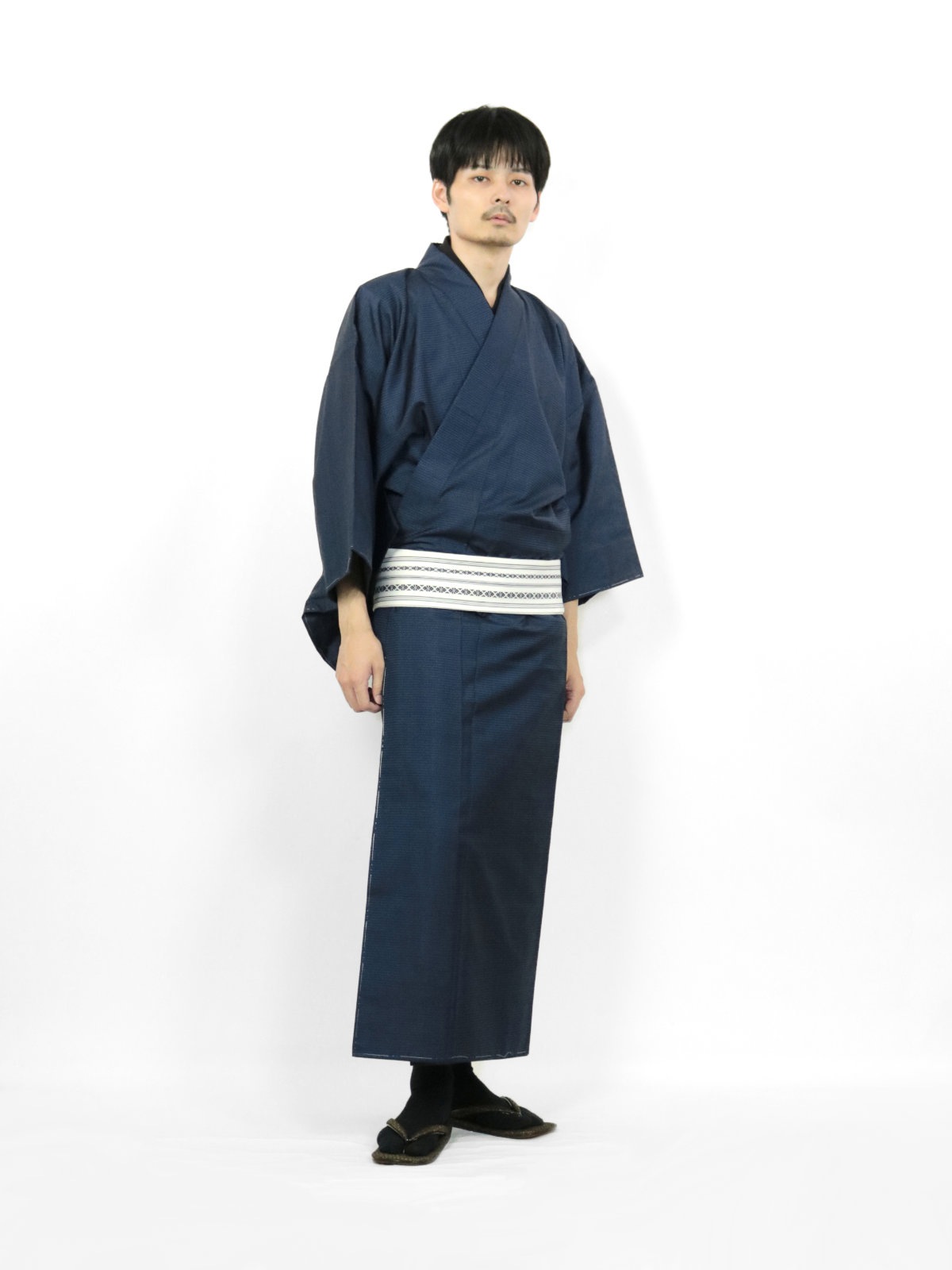 【リユース】男物 本場大島紬 アンサンブル