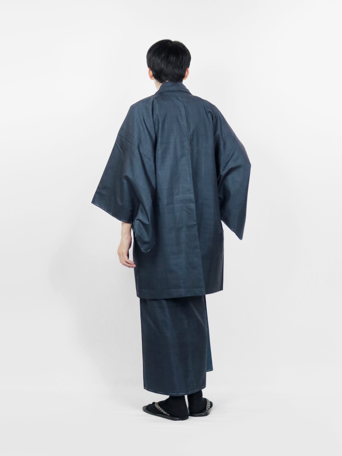 【リユース】男物 本場大島紬 アンサンブル