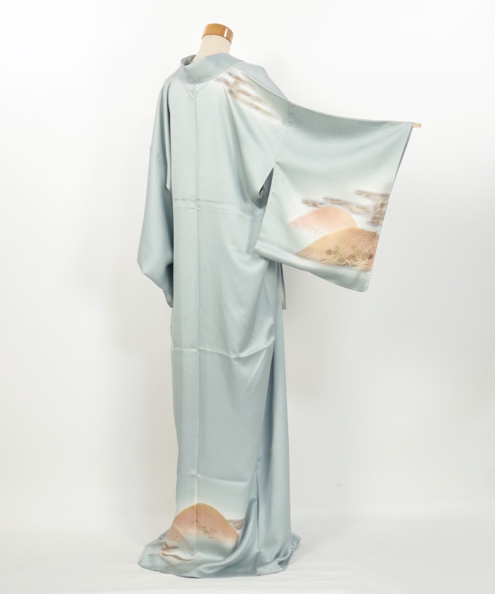 【リユース】訪問着：遠山ぼかし文様／2504071