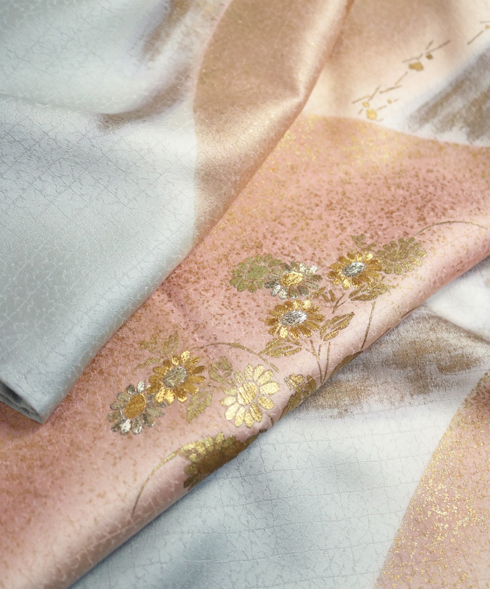 【リユース】訪問着：遠山ぼかし文様／2504071