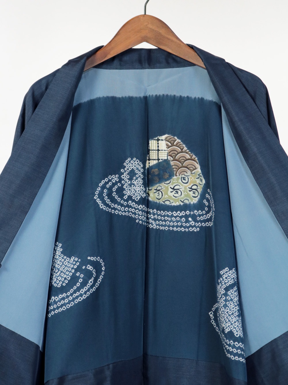 【リユース】男物 本場大島紬 アンサンブル 横双 B品