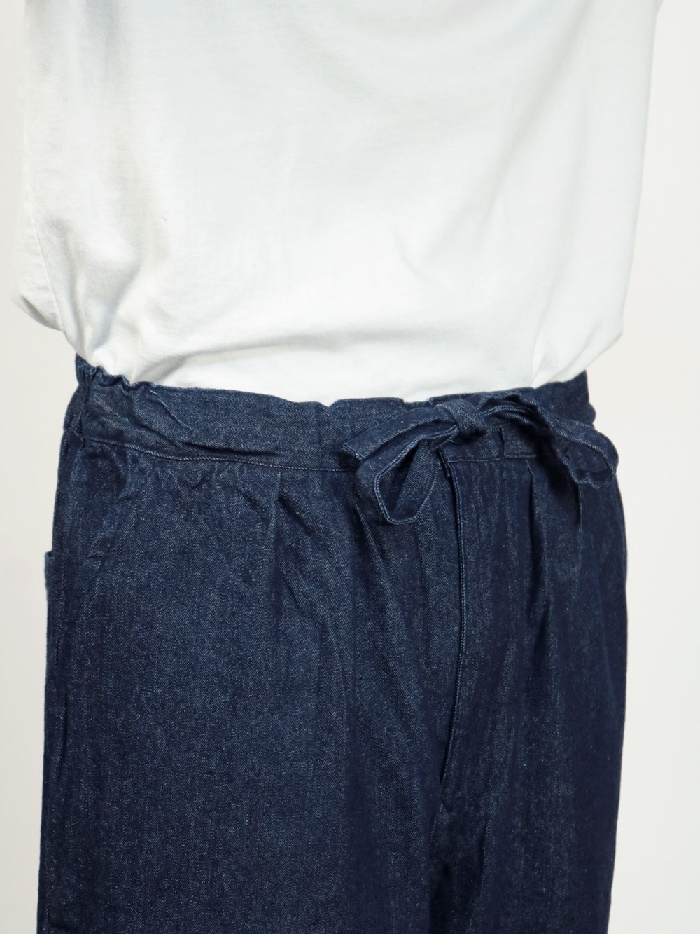 デニム作務衣 綿100% 8.5オンス ネイビー