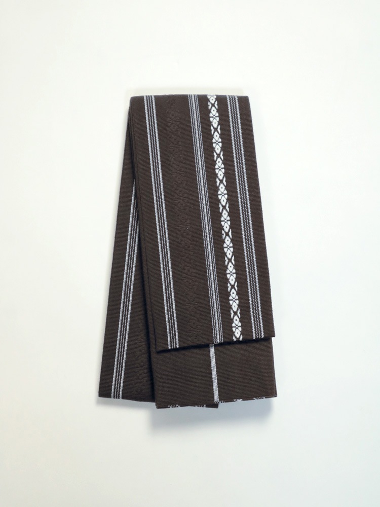 角帯 献上柄 ブラウン 日本製