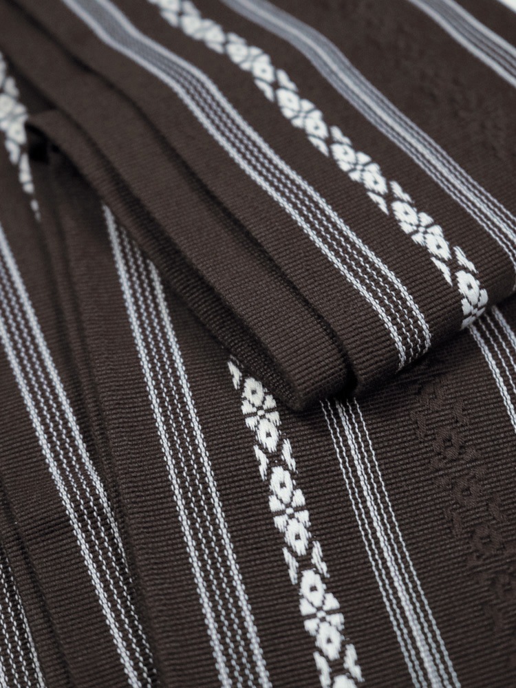 角帯 献上柄 ブラウン 日本製