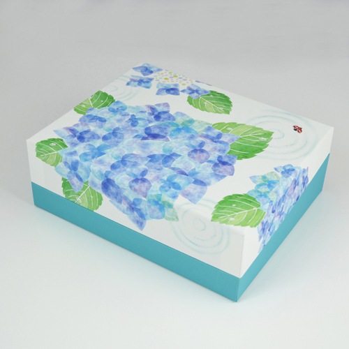 ギフト E 初夏 紫陽花 ブルー ひときわイイハコ