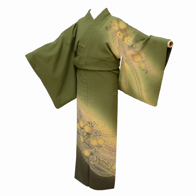 A*様 未使用　新品　美品　袷　正絹　訪問着　フルセット　身丈157 裄丈67. あ*ん様 新品 美品 袷 正絹 辻が花 訪問着 フルセット 身丈164