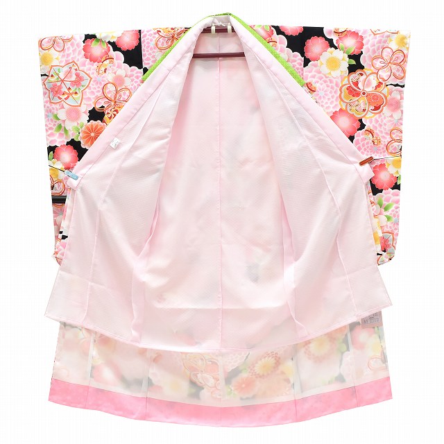 七五三やお祝い着 四つ身 ７歳 女の子 振袖 着物 ピンク系4510【中古】 七五三やお祝い着 四つ身 7歳 女の子 振袖 着物 ピンク系4510【中古